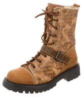 Thumbnail for your product : Moschino Suede Lace-Up Boots