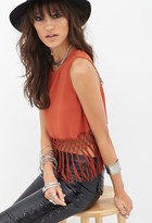 Thumbnail for your product : Forever 21 FOREVER 21+ Fringed Woven Top