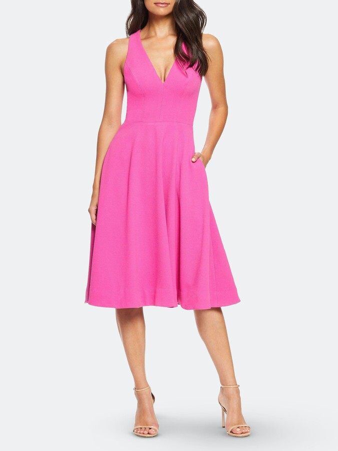fuchsia dress
