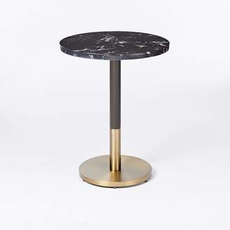 west elm Black Marble Round Dining Table