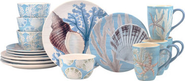Certified International Beyond the Shore 16pc Dinnerware Set Service for 4