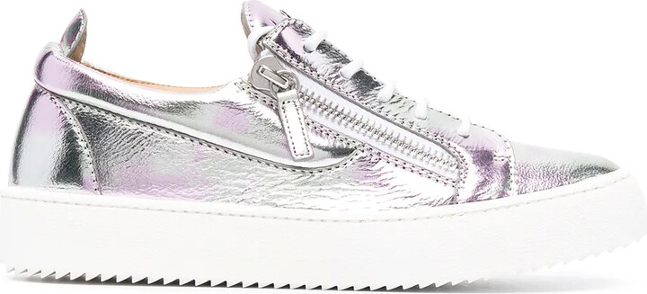 metallic platform sneakers