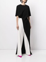 Thumbnail for your product : Semsem Draped Silk-Crepe Tunic Top