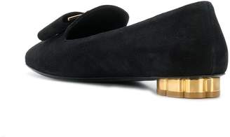 Ferragamo round toe ballerina shoes