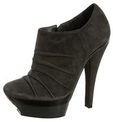 Thumbnail for your product : Barbara Bui Ruched Suede Booties
