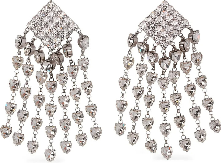 Alessandra Rich Crystal-Embellished Earrings
