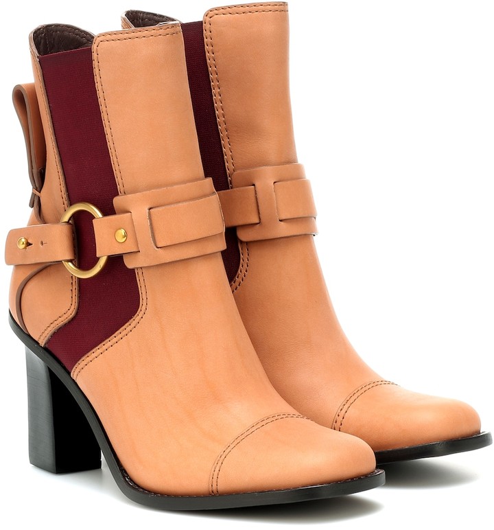 See by Chloe Leather ankle boots
