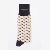 Thumbnail for your product : Peper Harow   Made In England Taupe Disruption Men's Socks