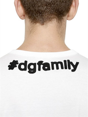 Dolce & Gabbana Designers Patch Cotton Jersey T-Shirt