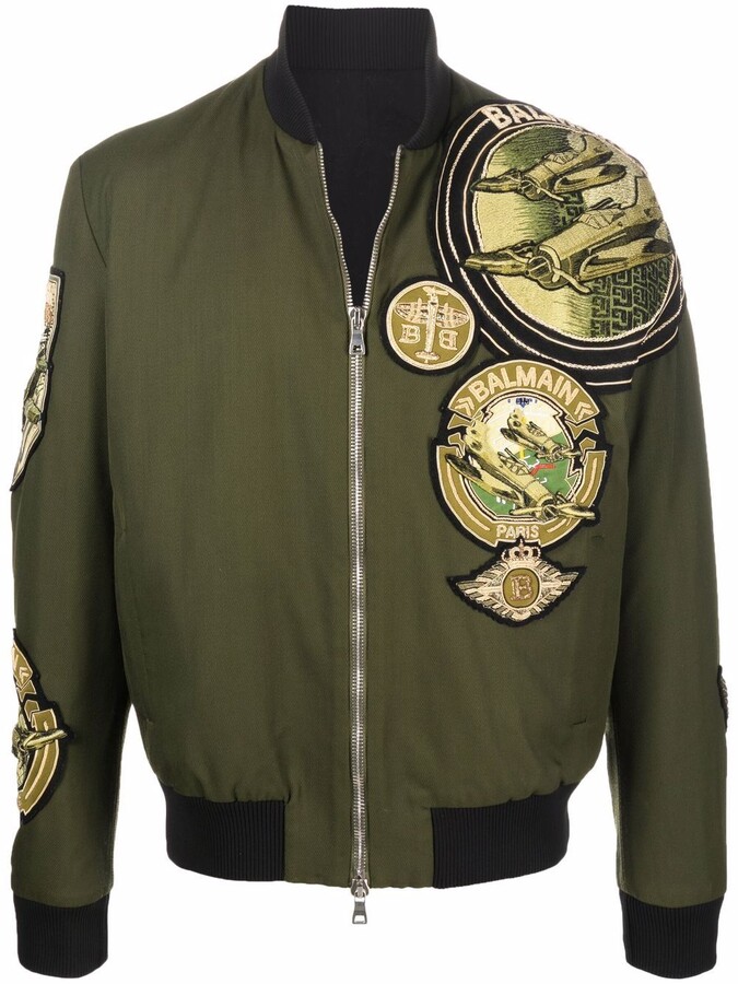 Balmain Green Men's Jackets | Shop the world's largest collection 