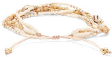 Thumbnail for your product : Chan Luu Gold-Tone, Cord, Stone And Bead Bracelet