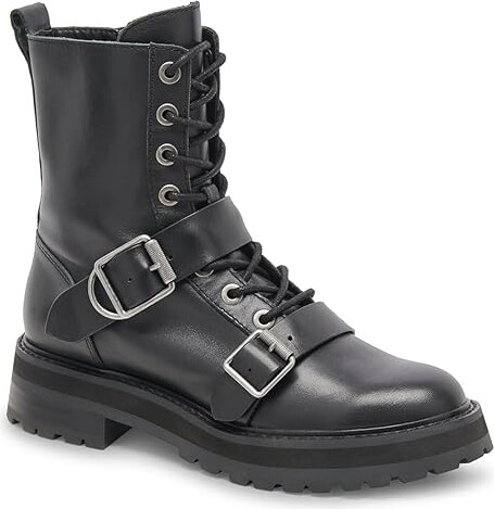 Dolce Vita Ronson Women's Boots Black Leather : 6 M, Leather/Rubber/Synthetic
