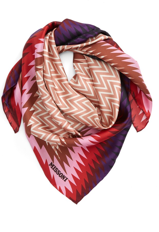 Missoni Foulard Silk Scarf ShopStyle Scarves Wraps