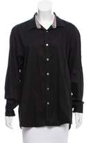 Thumbnail for your product : Ted Baker Long Sleeve Button-Up Top Black Long Sleeve Button-Up Top