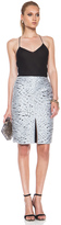 Thumbnail for your product : Nina Ricci Crocodile Jacquard Midi Poly-Blend Skirt