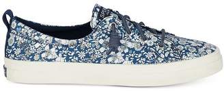 Sperry Women's Crest Vibe Libery Floral-Print Memory-Foam Fashion Sneakers
