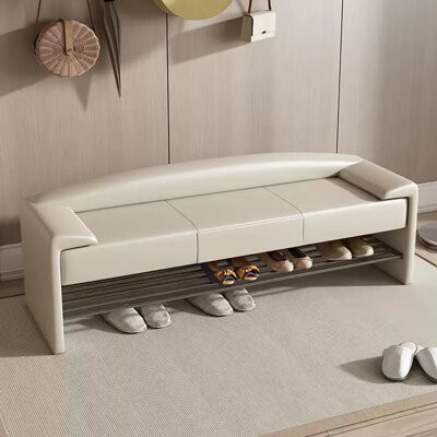 Upholstered Shoe Storage Bench