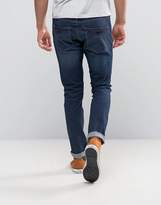 Thumbnail for your product : Pretty Green Castlefield Skinny Jeans Mid Wash