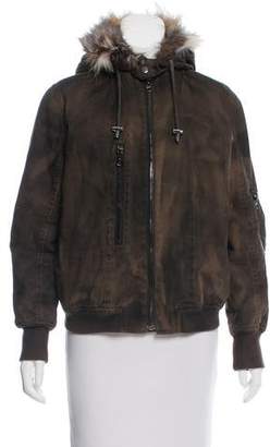 Jocelyn Fur-Lined Long Sleeve Jacket