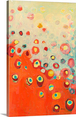 Canvas On Demand 'Growing in Orange' by Jennifer Lommers Painting Print on Canvas