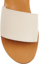 Thumbnail for your product : K Jacques St Tropez Kirielle leather and cork wedge slides