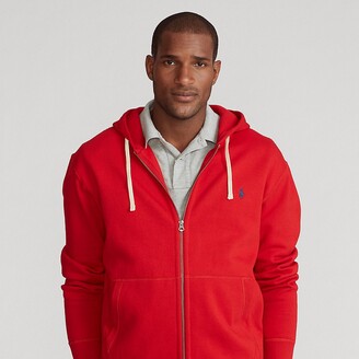 red polo zip up