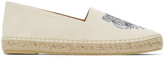 kenzo tiger espadrilles white