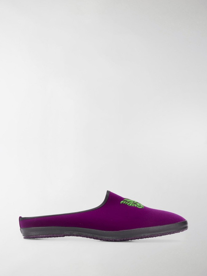 mens suede mule slippers