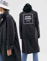 Thumbnail for your product : Opening Ceremony nylon box logo trench coat