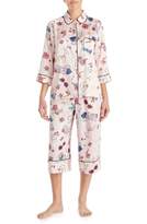 Thumbnail for your product : Kate Spade Print Charmeuse Crop Pajamas
