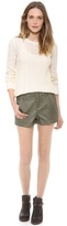 Thumbnail for your product : Rag and Bone 3856 Rag & Bone/JEAN Leather Separating Shorts