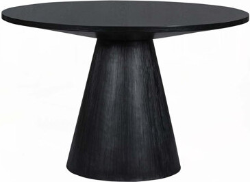 Wood Top Dining Table With Pedestal Base