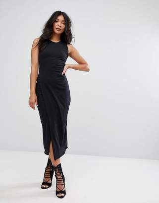 AllSaints Dress With Thigh Split In Black