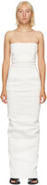 Thumbnail for your product : Rick Owens White Bustier Gown Dress