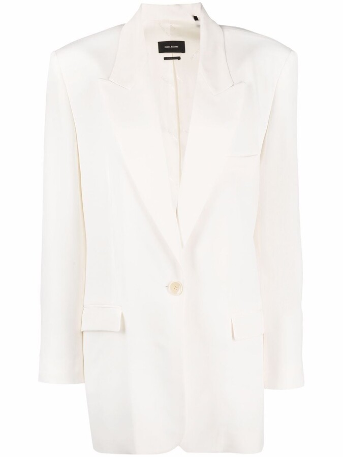 White silk blazer Clearance