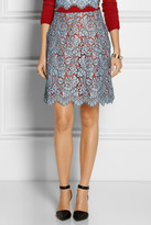 Thumbnail for your product : Carven Cotton-blend lace skirt