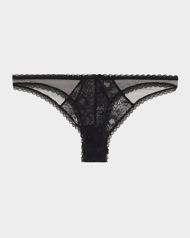 Dahlia Scalloped Floral Lace Panty