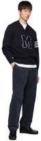 Thumbnail for your product : Blue Blue Japan Navy Corduroy One Tuck Baggy Trousers