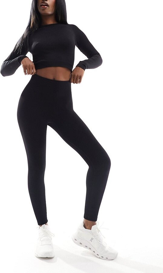 ASOS 4505 Curve slim kick flare legging in soft touch fabric in