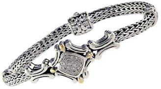 Effy 18k Yellow Gold and Silver Diamond Tennis Bracelet