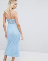 Thumbnail for your product : PrettyLittleThing Lace Bandeau Midi Dress