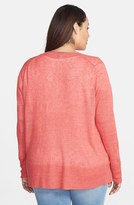 Thumbnail for your product : Eileen Fisher Delave Linen Open Front Cardigan (Plus Size)