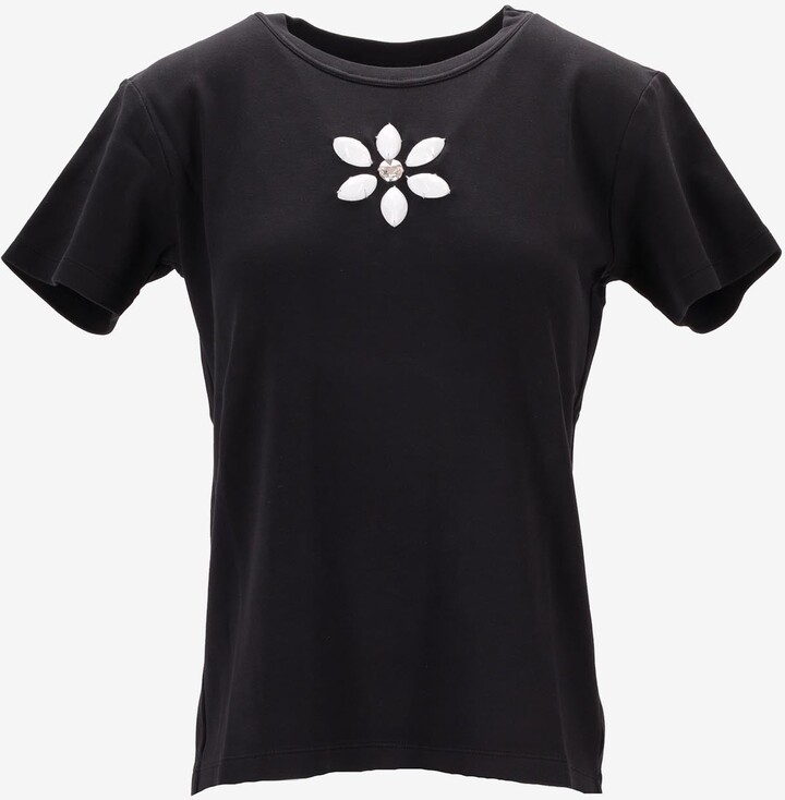 Meryll Rogge Floral Embroidered T-shirt