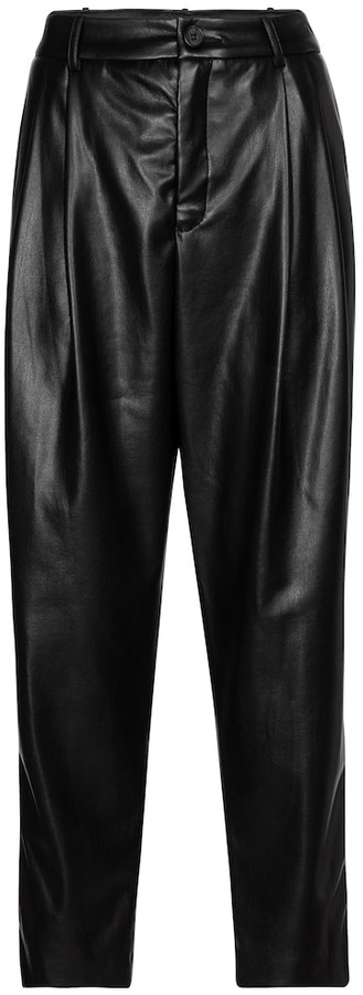 Tapered Leather Trousers | Shop The Largest Collection | ShopStyle