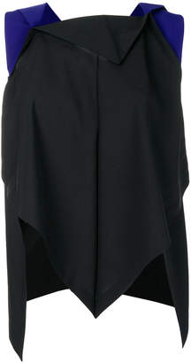 Issey Miyake 132 5. asymmetric sleeveless blouse