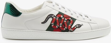 gucci new ace leather trainers