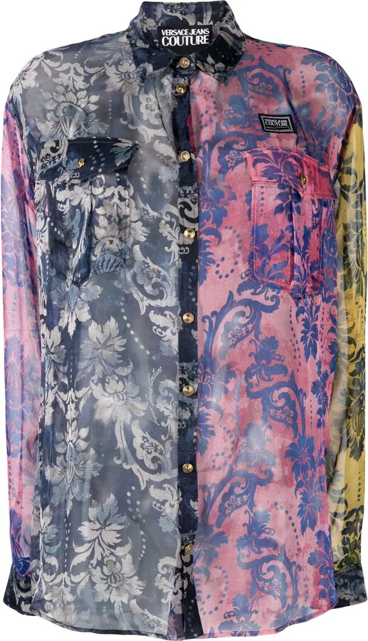 Versace Jeans Couture Tapestry Couture panelled shirt