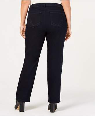 Style&Co. Style & Co Plus & Petite Plus Size High-Waist Straight Jeans, Created for Macy's