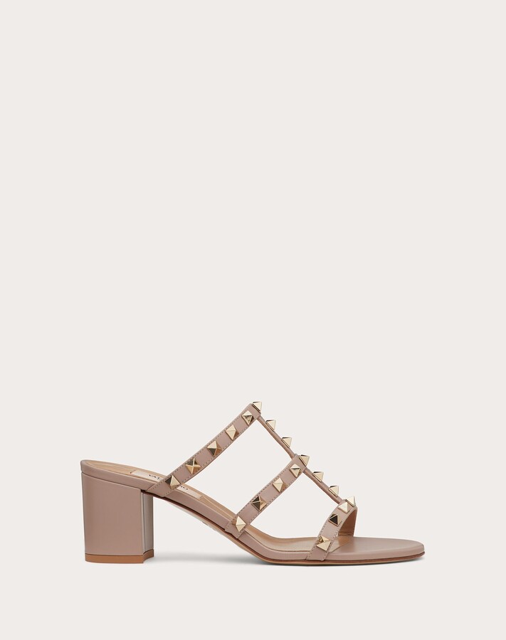 valentino rockstud slide sandal