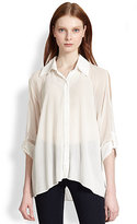 Thumbnail for your product : Alice + Olivia Gibson Cutout-Shoulder Blouse